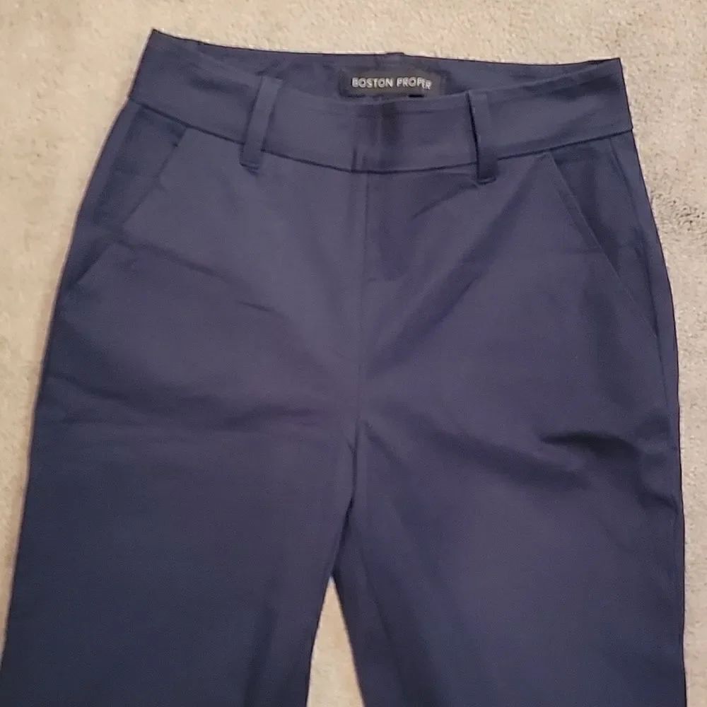 Boston Proper navy blue strait leg pants size 8